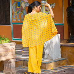 Sunshine Cotton Printed Kurta Set - Embrace the Radiant Elegance