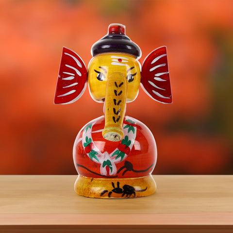 Wooden Ganesha Toy Showpiece: A Symbol of Blessings and Beauty