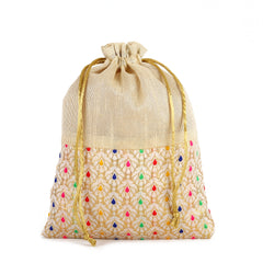 Embrace Simplicity and Elegance: The Beigie Bliss Cotton Potli Bag