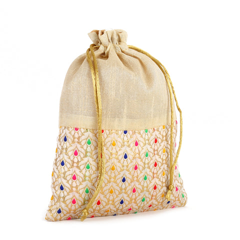 Embrace Simplicity and Elegance: The Beigie Bliss Cotton Potli Bag