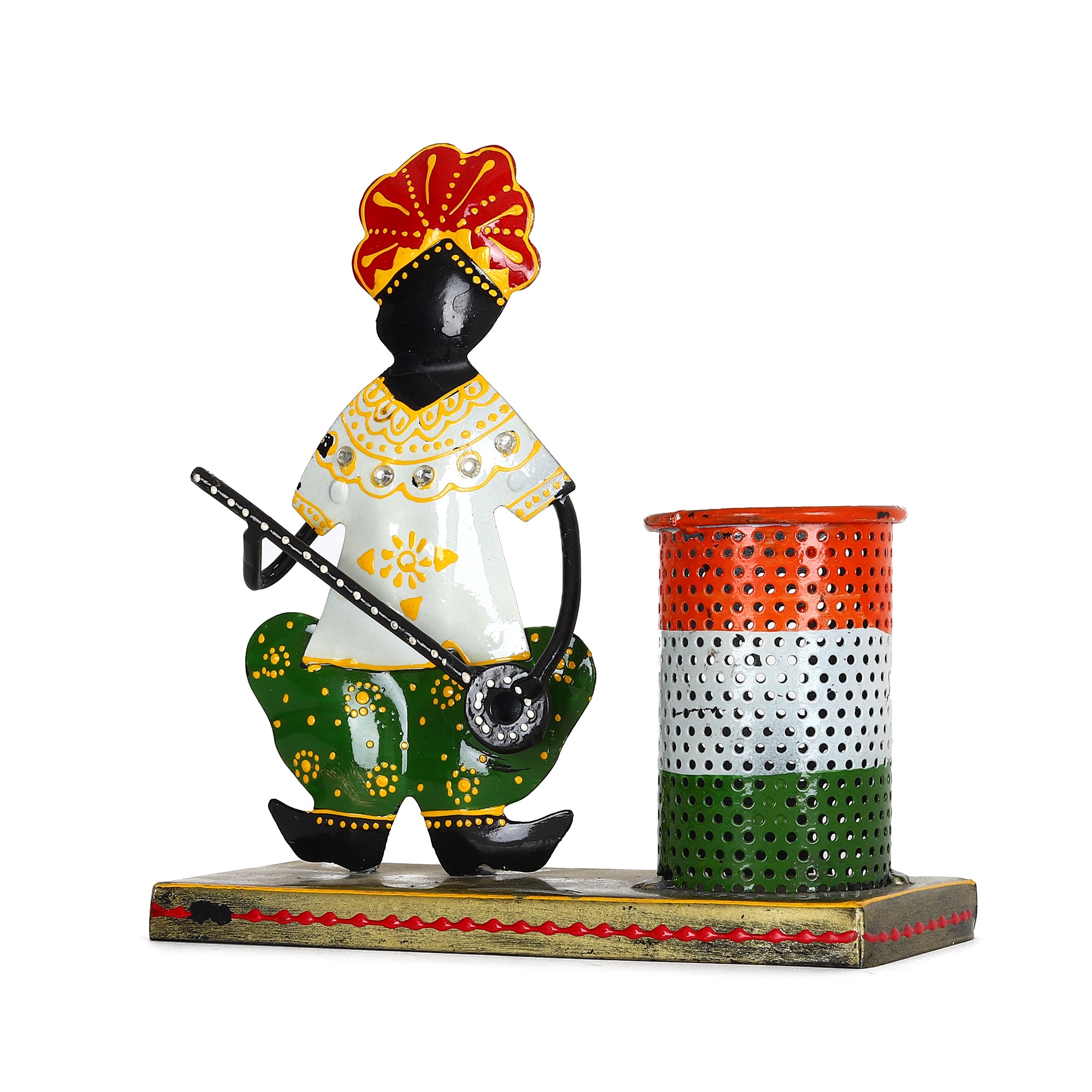 Indian Hues Iron Pen Stand