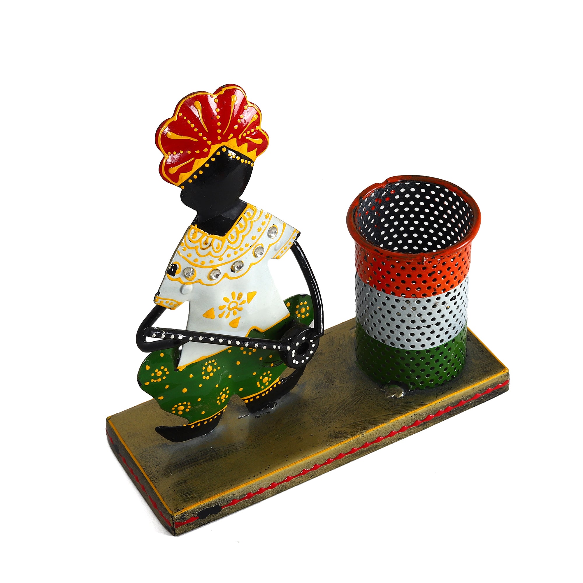 Indian Hues Iron Pen Stand