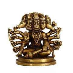 Brass Panchmukhi Hanuman Murti