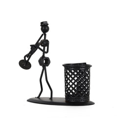 Musician Playing Trumpet Iron Pen Stand