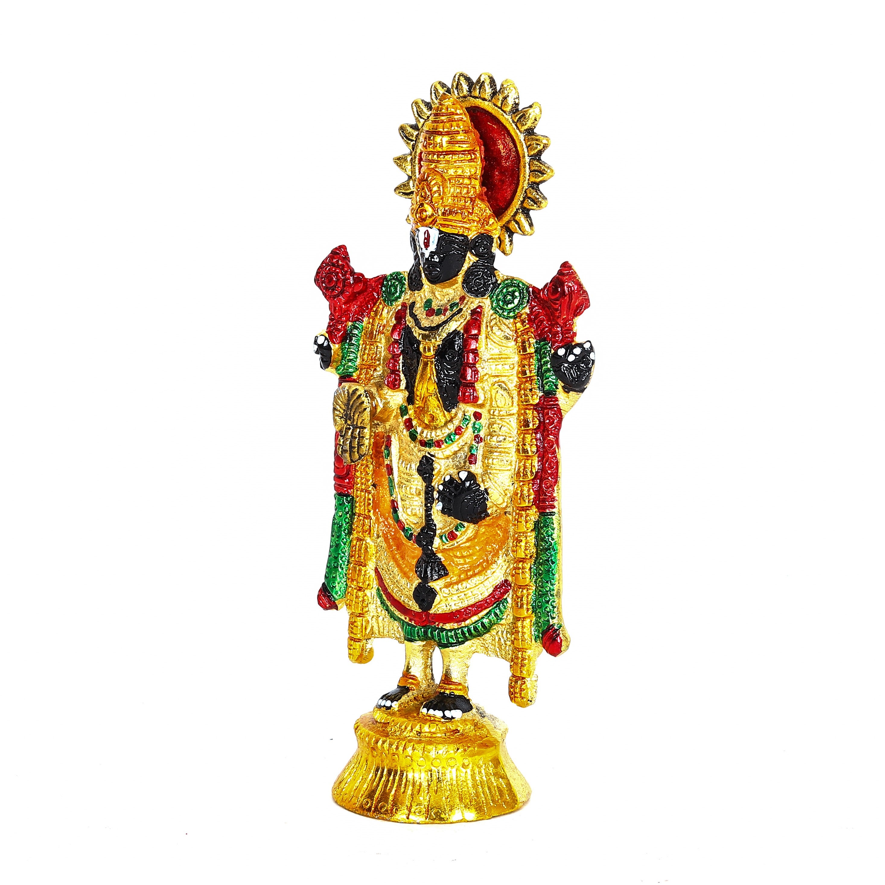 Lord Tirupati Balaji Statue (Multicolour)
