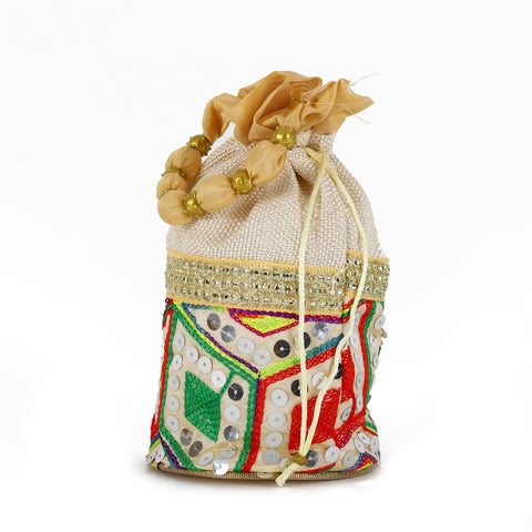Aztec Art Kashida Potli Bag