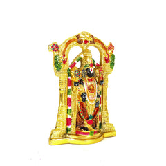 Multicolour Tirupati Balaji Metal Statue