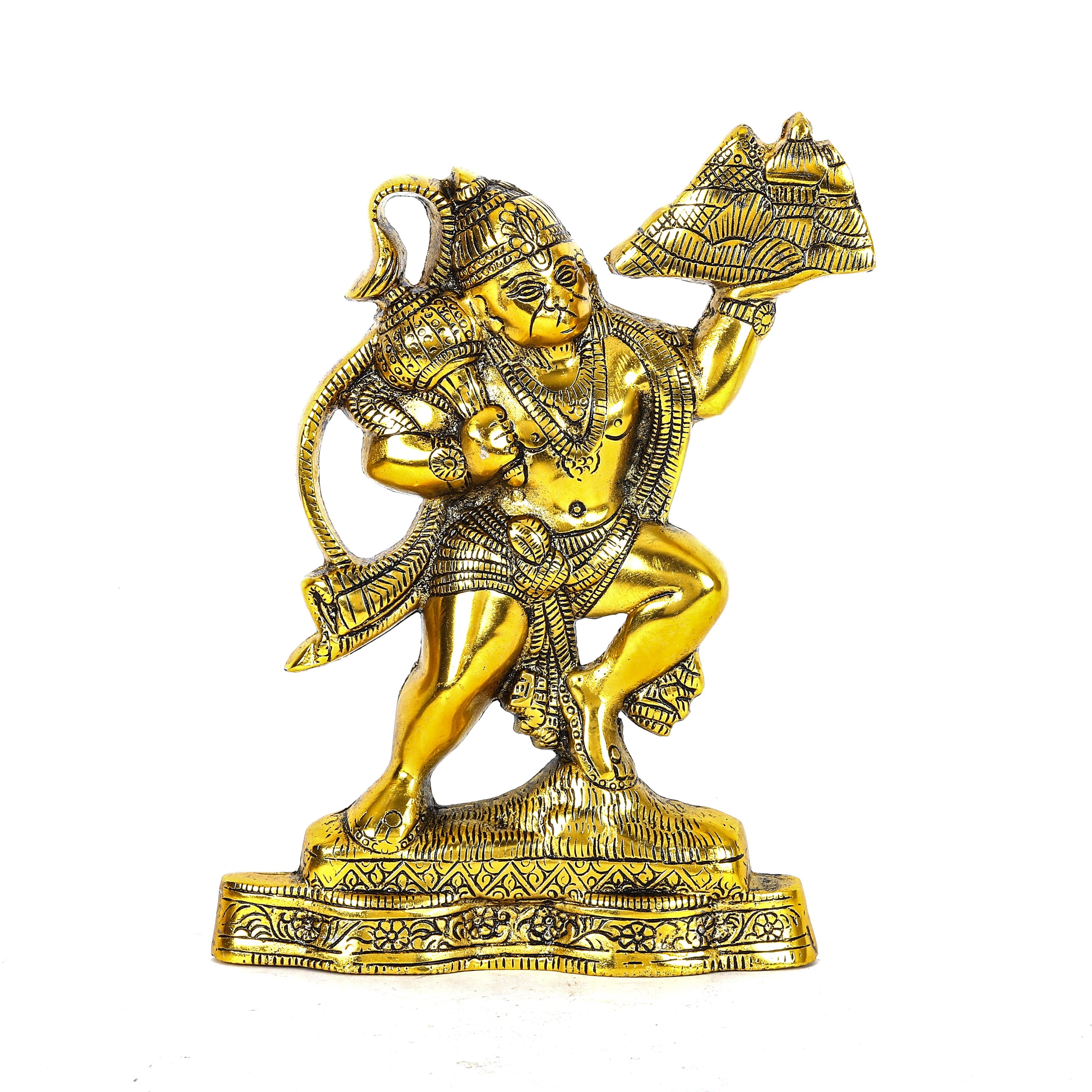 Lord Hanuman with Sanjeevi Mountain Statue