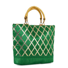 Eve of Emerald Gotta Pati Handbag