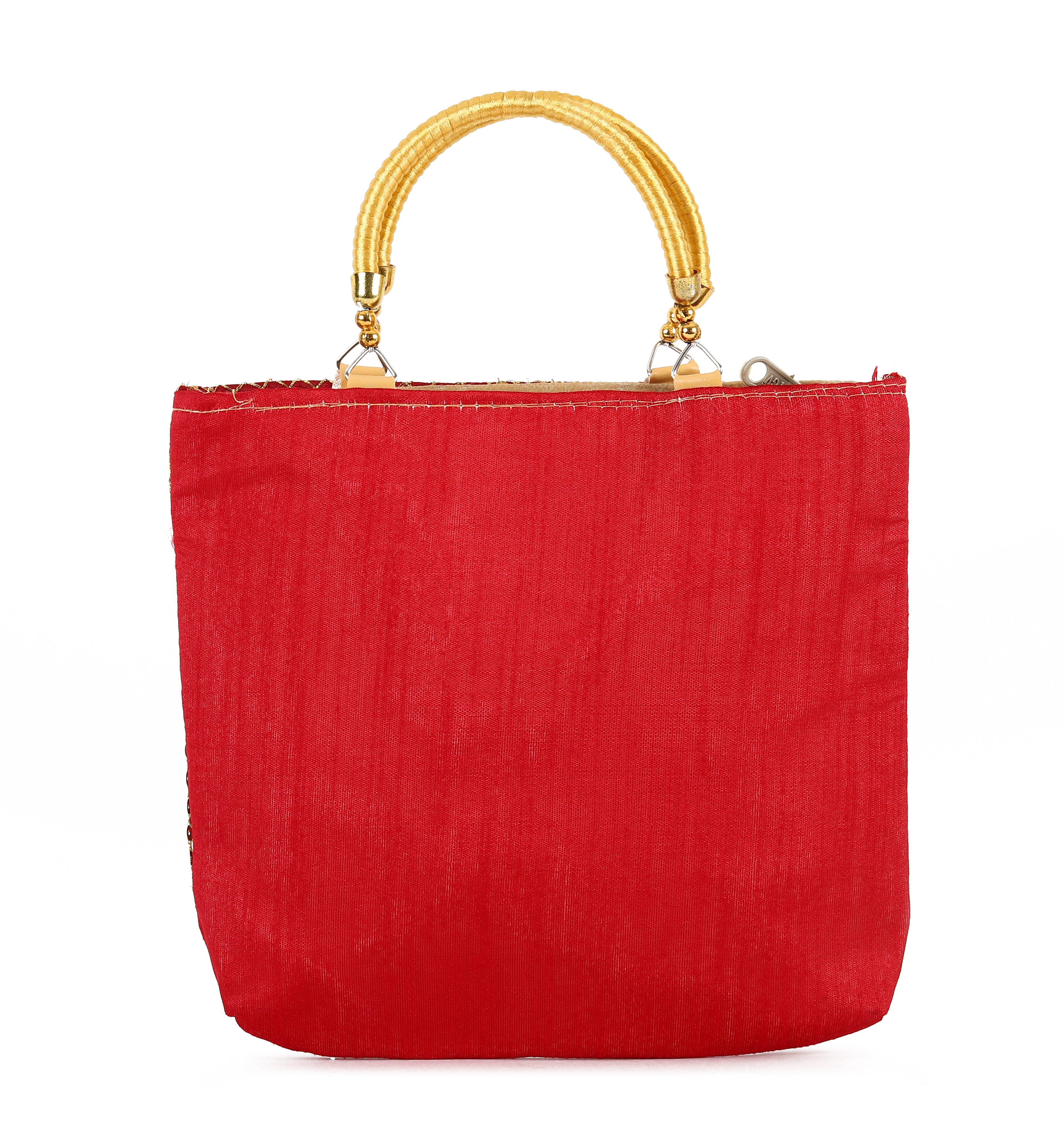 Red Roxanne Sitara-Zari Handbag