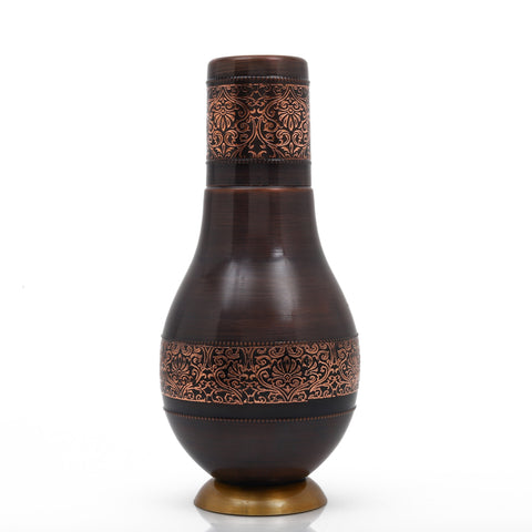 Hishi Copper Bottle and Glass Set
