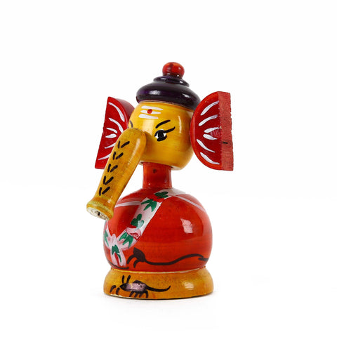 Wooden Ganesha Toy Showpiece: A Symbol of Blessings and Beauty