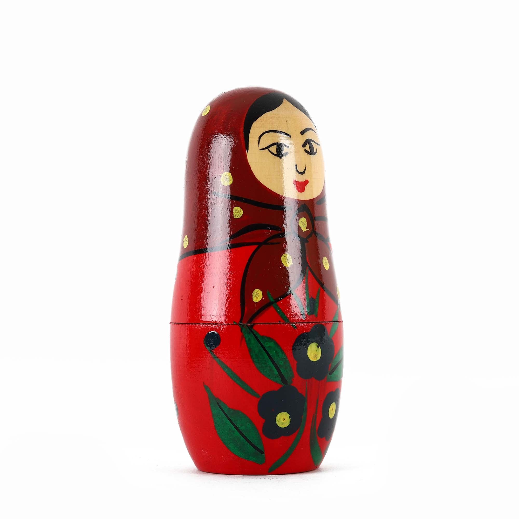 Wooden Russian Nesting Dolls for Kids (2 years+) - 6 Inch Multicolor - Set of 5 pcs - A Magical Journey of Discovery