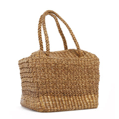 Natural Beige Handwoven Handbag