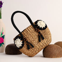 Boho Botany Handwoven Grass Handbag