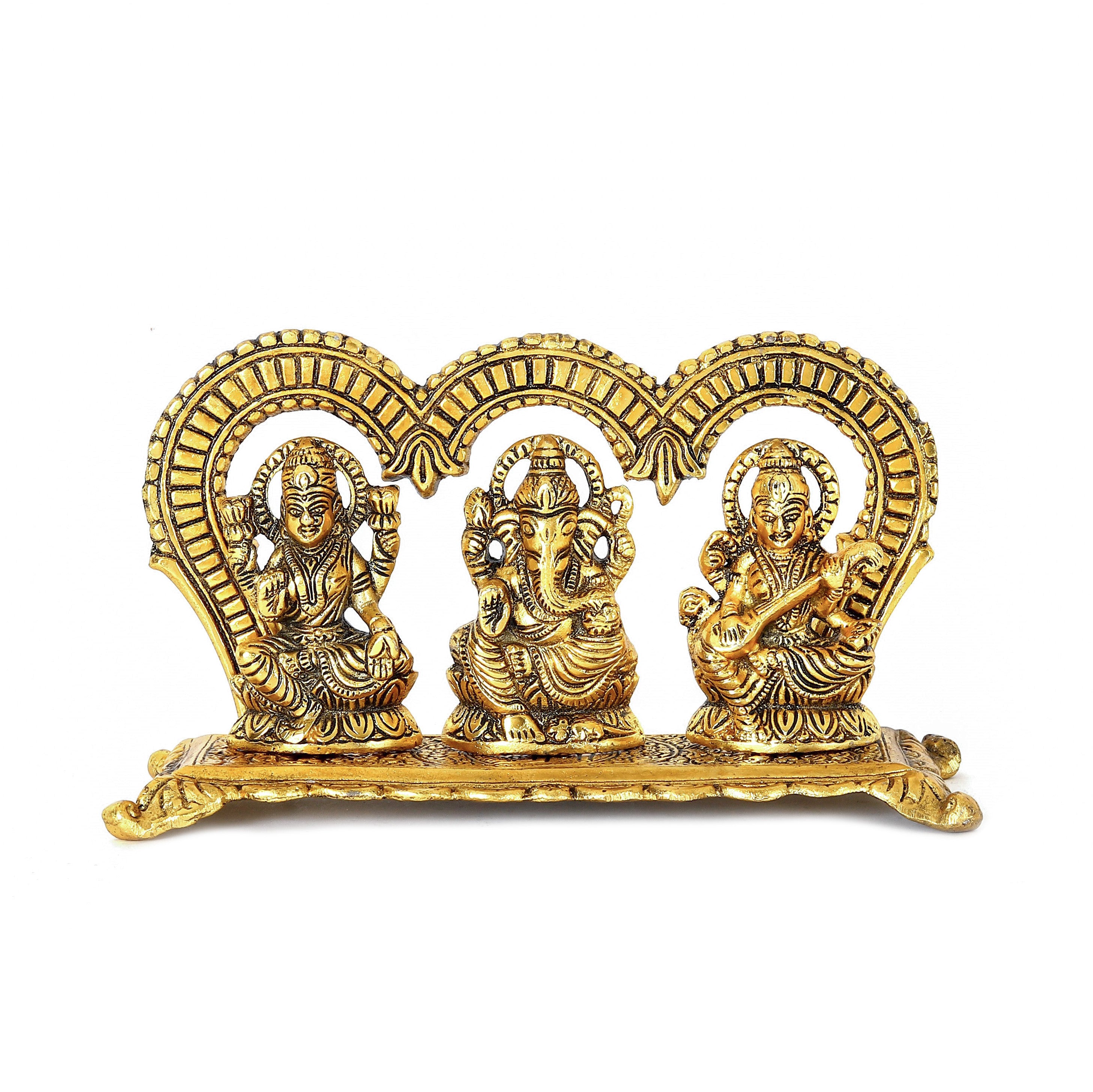 Laxmi Ganesh Saraswati Decorative Showpiece