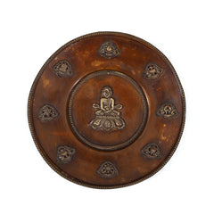 Captivating Serenity: Antique Wall Hanging Plate from Buddha