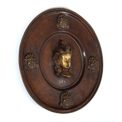 Enjoy the Timeless Serenity with Antique Wall Hanging Plate from Buddha