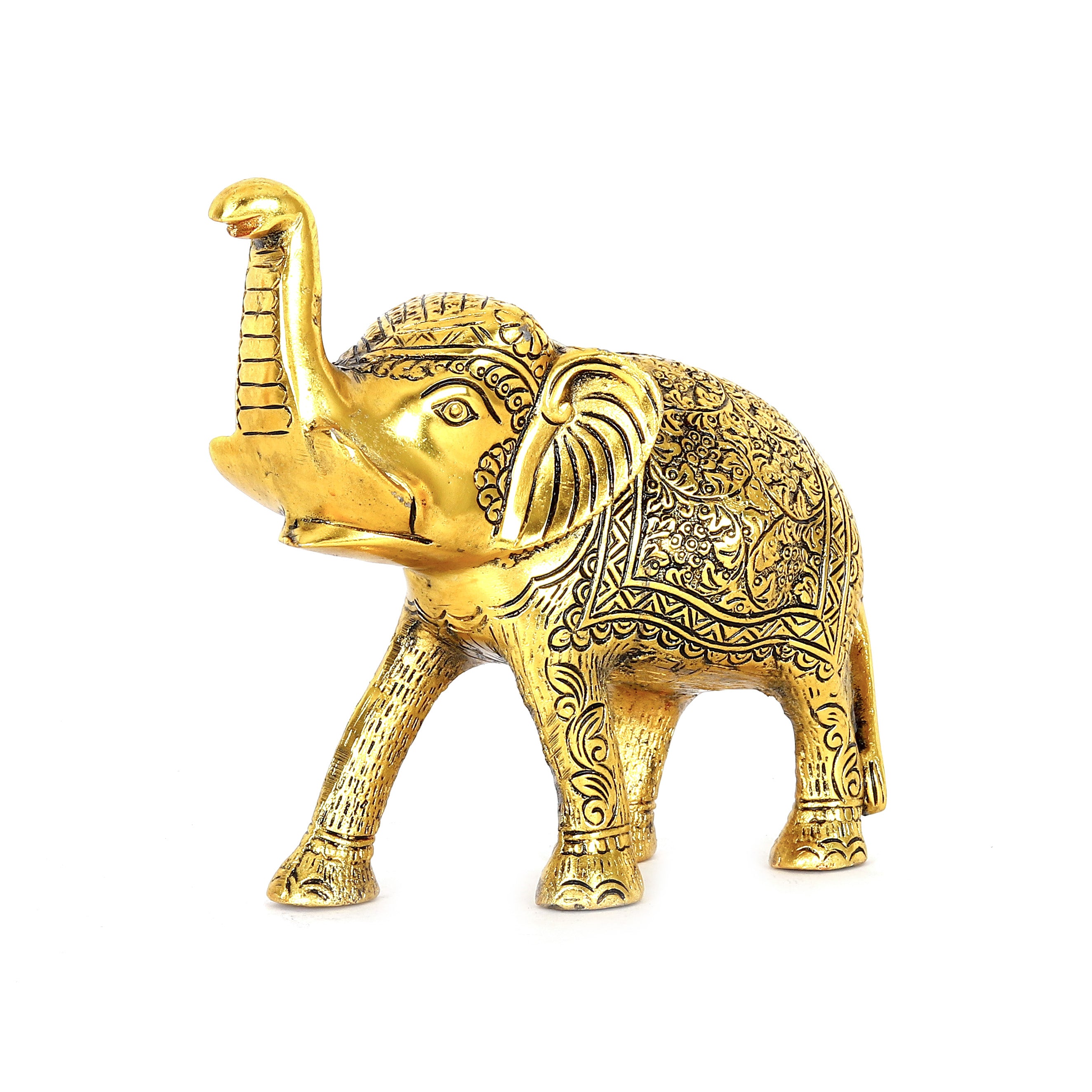 Gold-Toned Elephant Showpiece