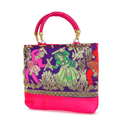 Elevate Your Style with the Elegance of the Royal Verbena Silk Handbag
