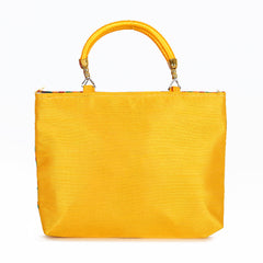 Radiate Elegance: The Golden Summer Dynasty Silk Handbag