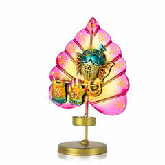 Ganesha Peepal Leaf Diya Stand