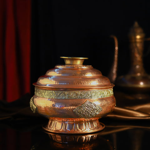 CHOKHI DHANI KALAGRAM Brass TeaPot Ketali Kettle for Making Tea & Coffee 1  LTR : : Home & Kitchen