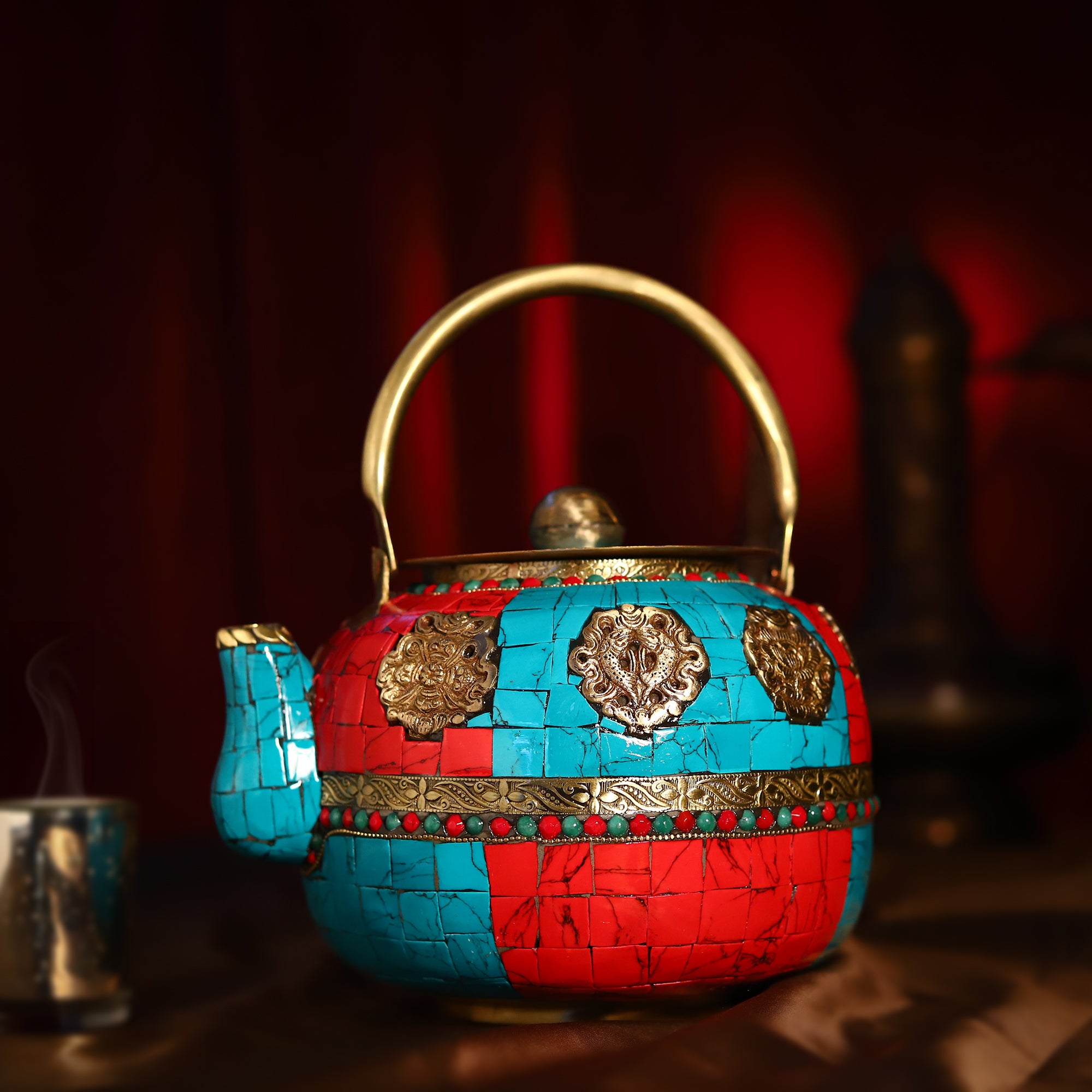 Unveiling the Enchantment of the Vintage Brass Teapot with Nepal Cut S – CHOKHI  DHANI KALAGRAM