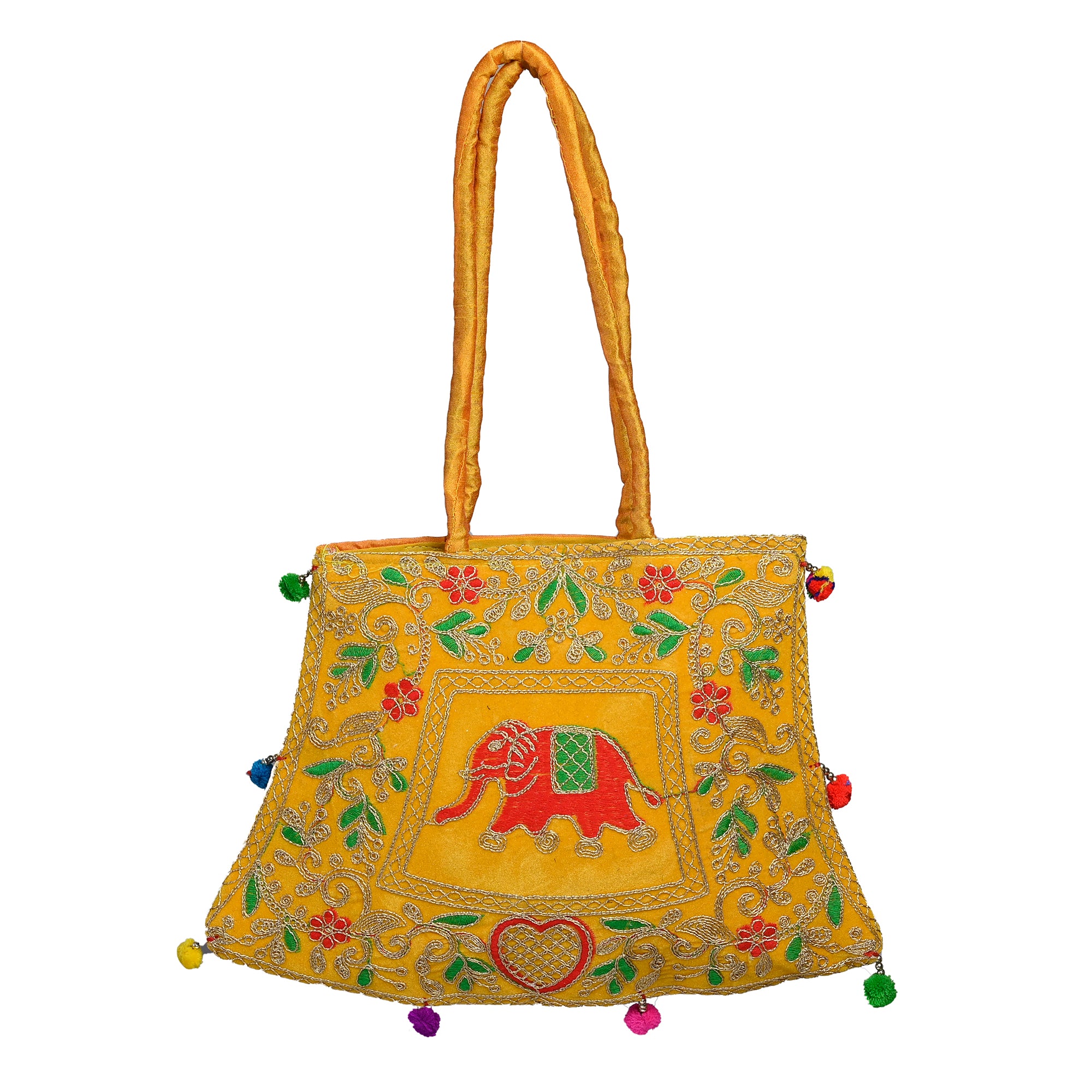 Girls Handbag Traditional Ethnic Round Purse - Crafticles LLC