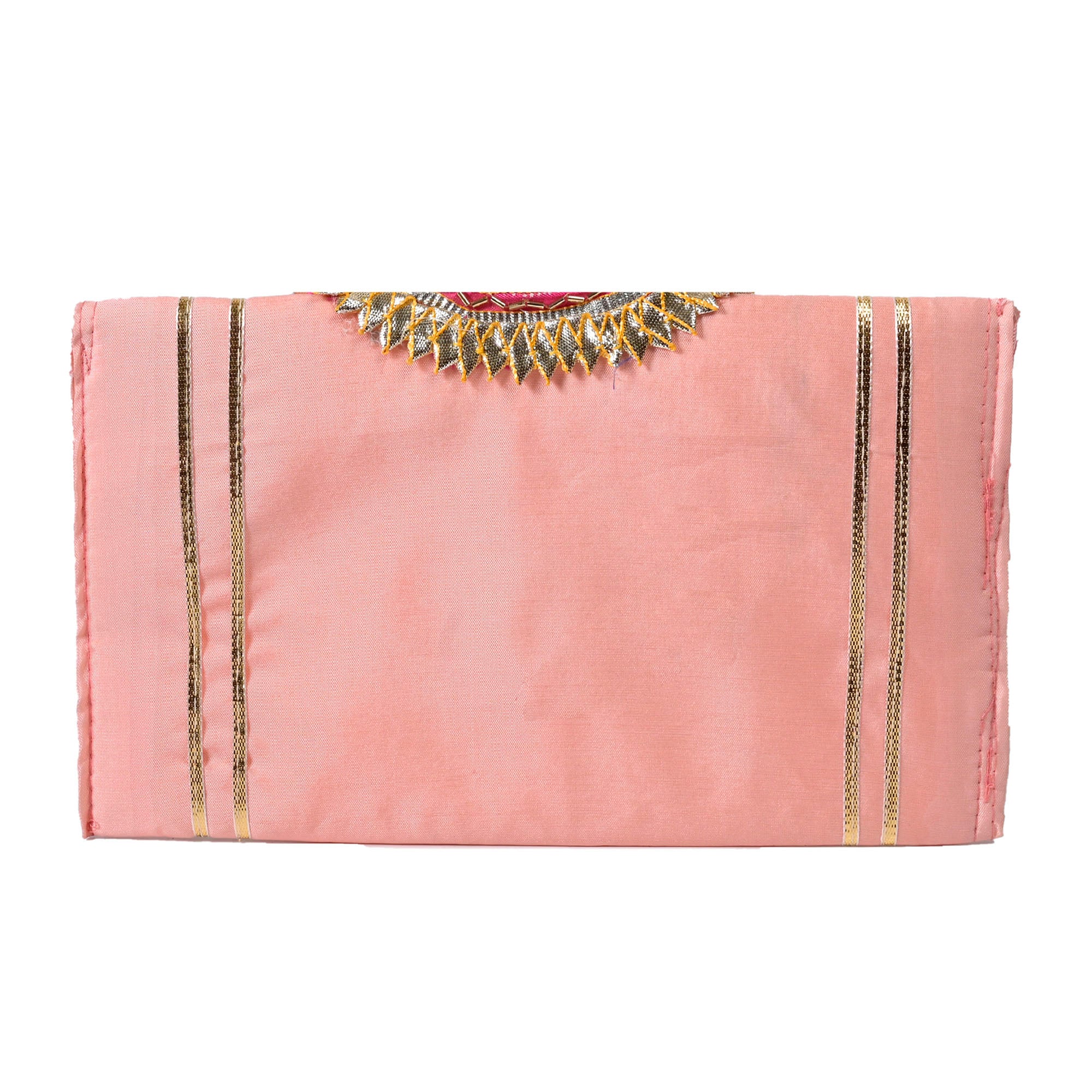 Beautiful Pink Gota Patti Work Ladies Handbags