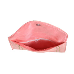 Best Online Pink Gotta Patti Work Clutch Woman Handbags