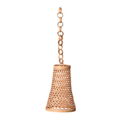 Bell-shaped handicraft bamboo ceiling lamb | decorative home organic lamb