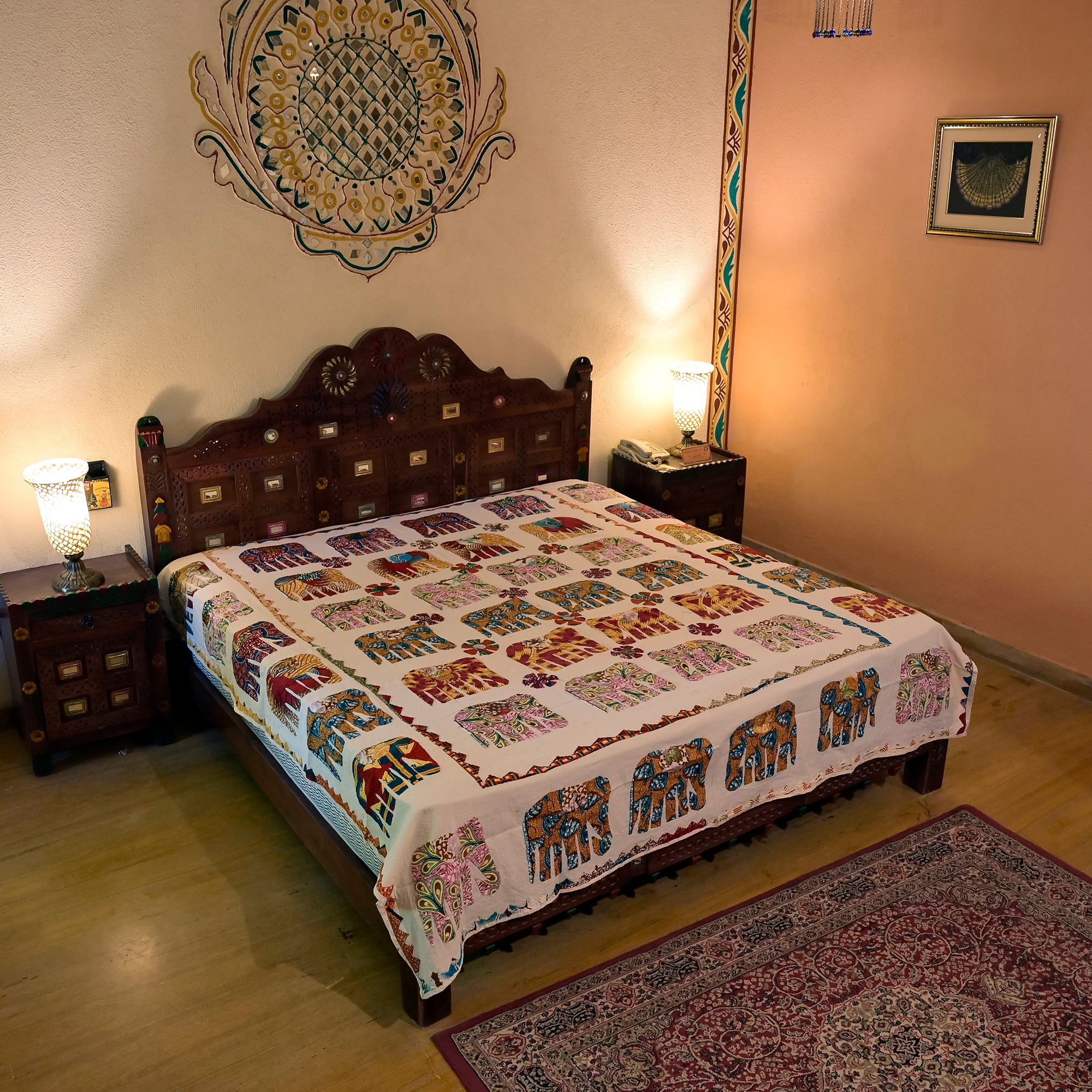 Patterned Cotton Double Bedsheet