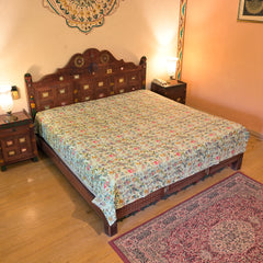 Traditional Kantha Work Cotton Bedsheet