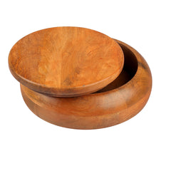 Round Mango Wood Roti Box
