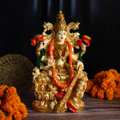 Laxmi Sitting on Singhasan Idol