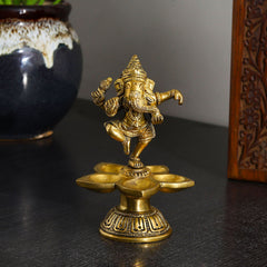 Antique Lord Ganesha Diya