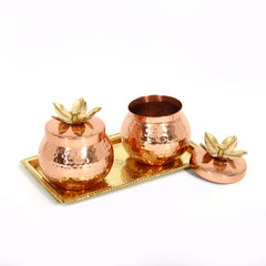Misty Rose Dry Fruit Box with Tray