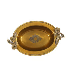 Gold-Toned Brass Serving Tray
