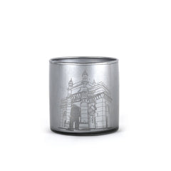Silver Historical Building Candle Holder