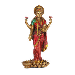 Lord Vishnu with Laxmi G Resin Statue