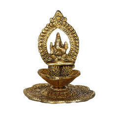 Lord Ganesh Idol Metal Diya