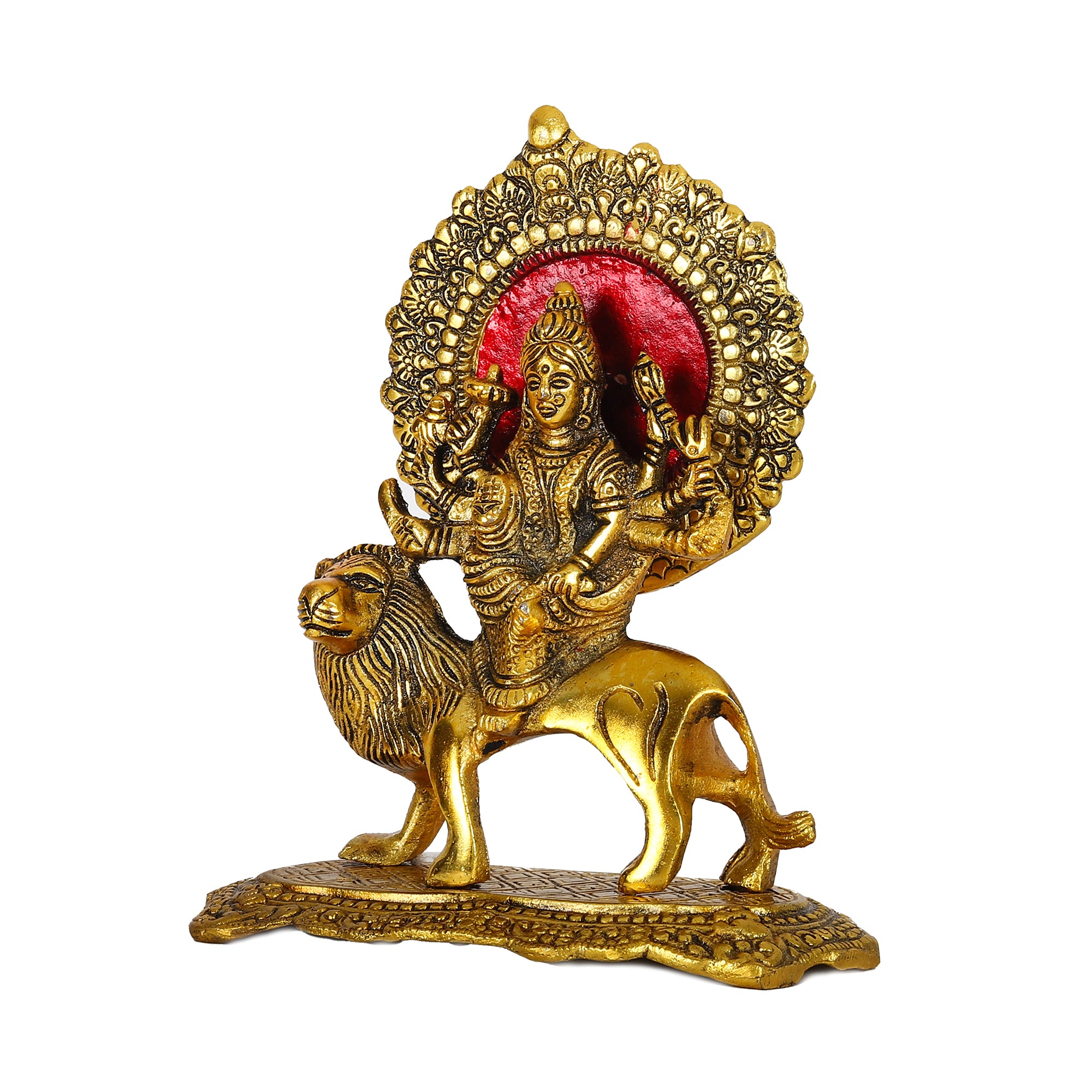 Durga Ma on Lion Statue