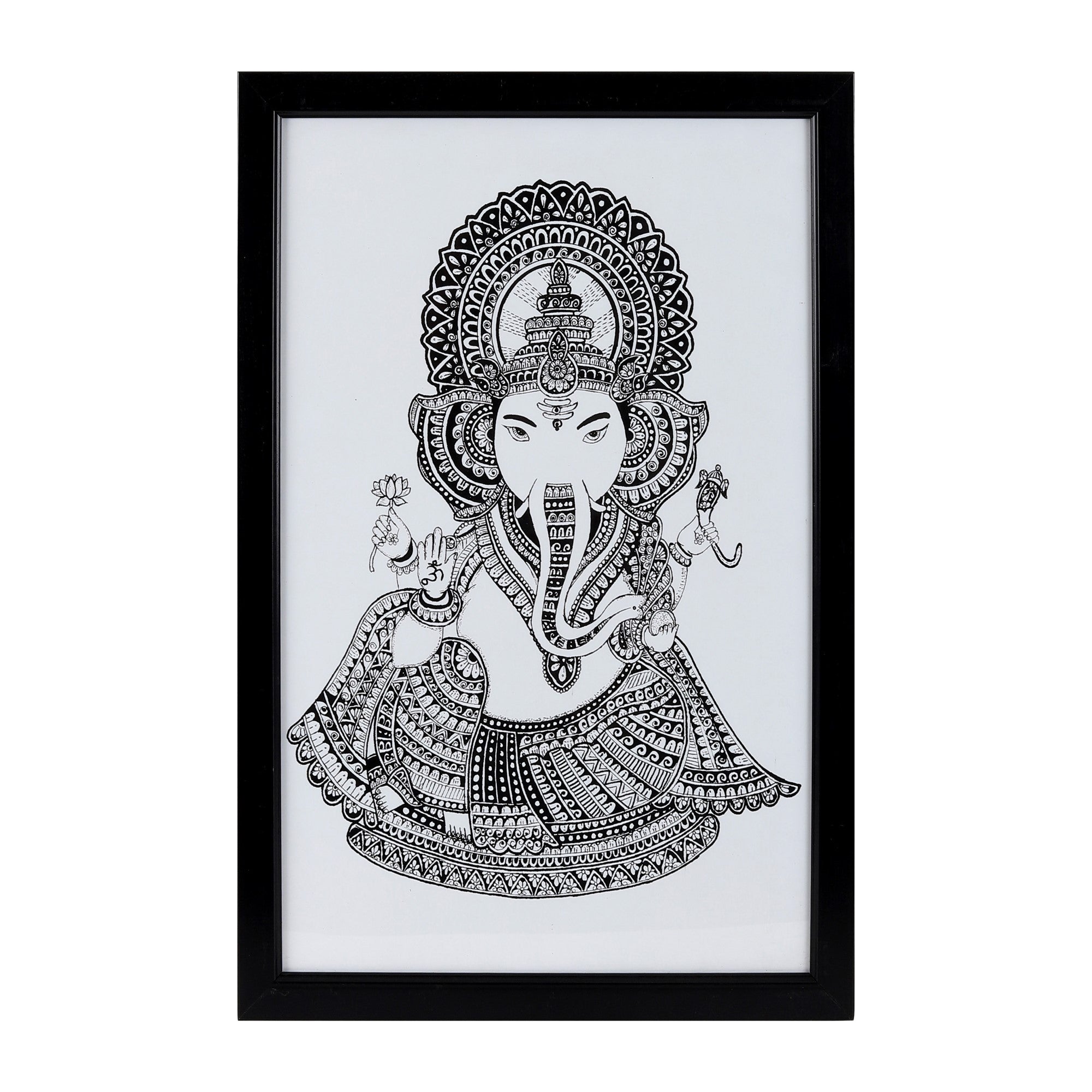 Lord Ganesha Mandala Painting