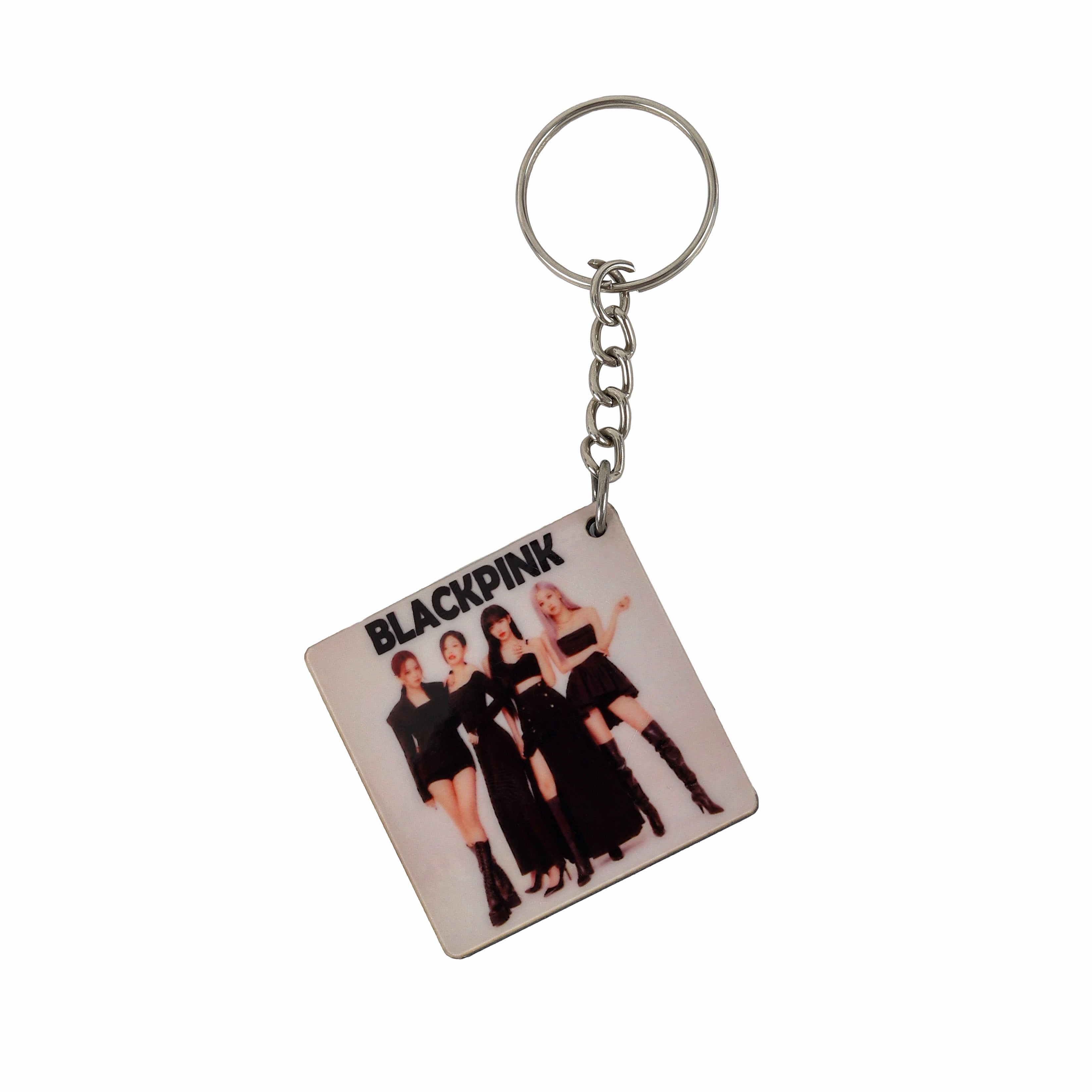 Square Personalised Keychain