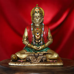 Meditating Lord Hanuman Idol