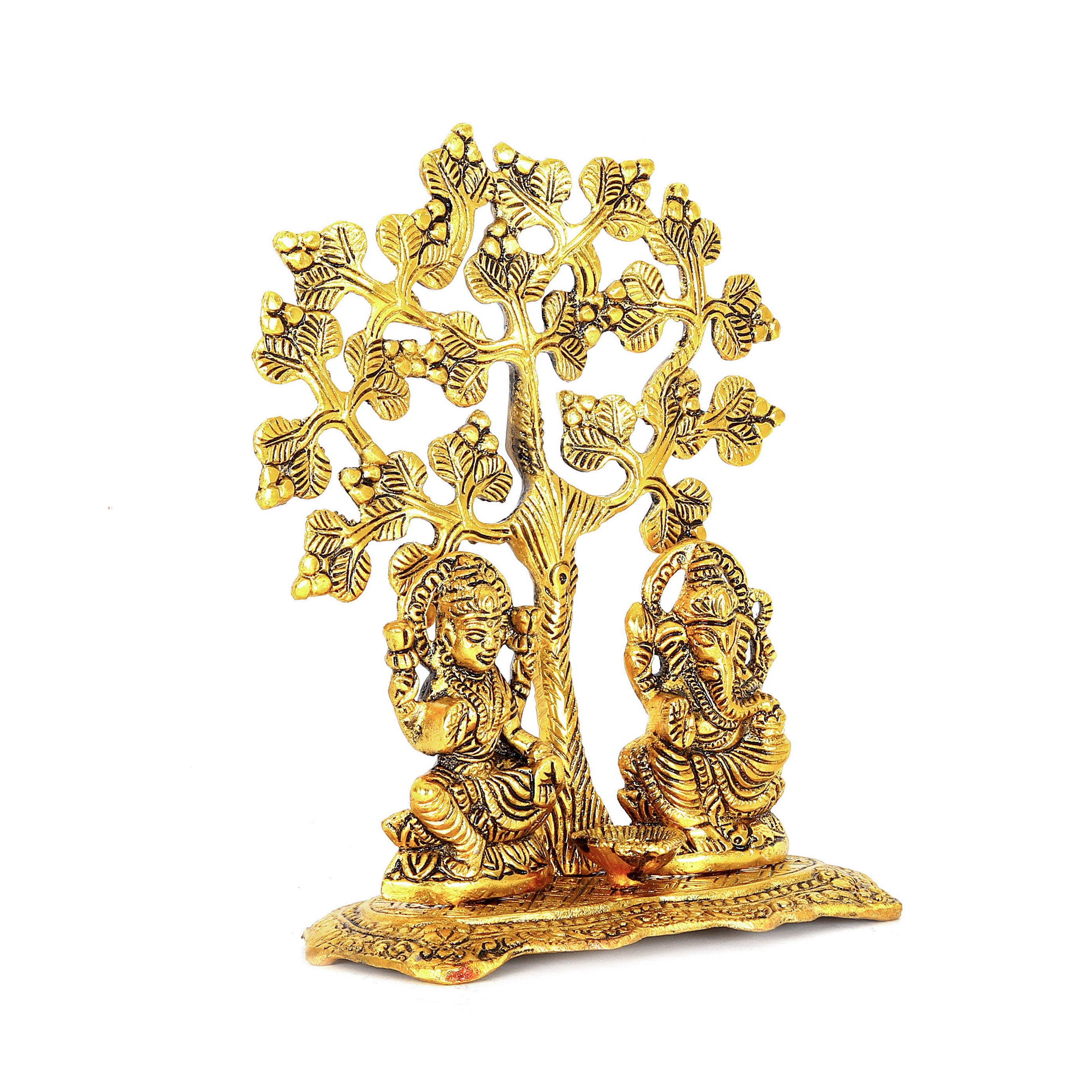 Metal Laxmi Ganesh under Kadam Tree