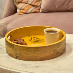 Sunflower Wooden Serving Tray