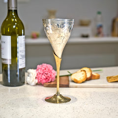Luxury Brass Wine Glass