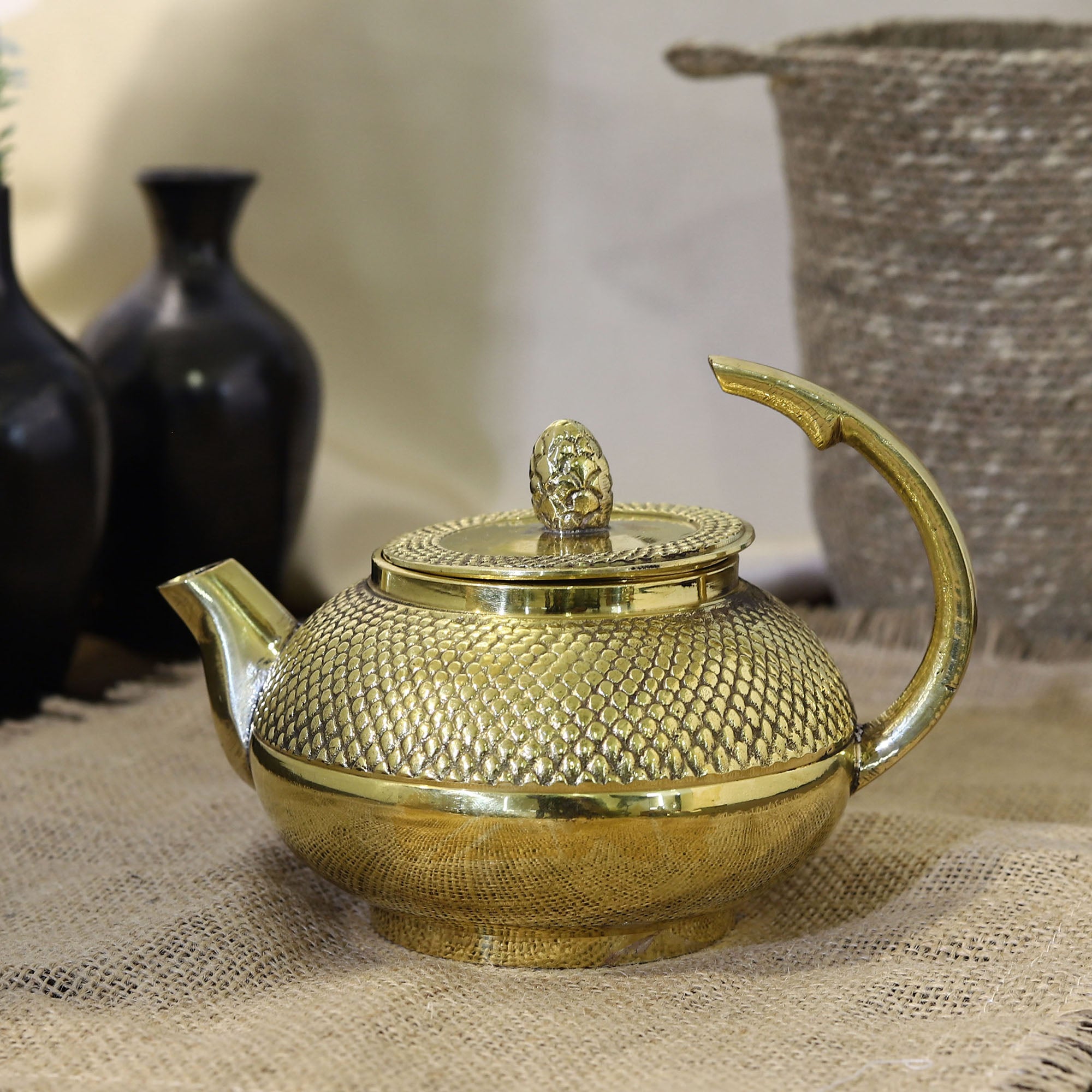 Timeless Elegance: Embrace Nostalgia with the Vintage Brass Teapot – CHOKHI  DHANI KALAGRAM